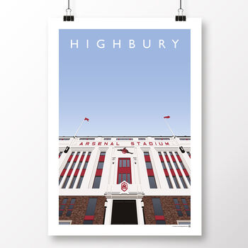 Arsenal Fc Highbury East Stand Poster, 2 of 7