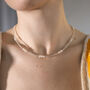 White Delicate Seed Pearl And Bead Necklace, thumbnail 1 of 3