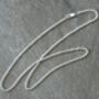 Argentium Silver Chain Necklace In Rolo Style, thumbnail 1 of 3