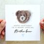 Brother Bear Crochet Bear Birthday Card, thumbnail 1 of 3