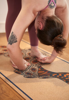 The Luxe Peacock Cork Yoga Mat, 5 of 8