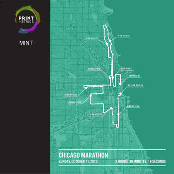 Personalised Chicago Marathon Poster, 10 of 12