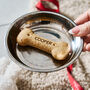 Personalised Set Of Two Christmas Dog Biscuits, thumbnail 3 of 4