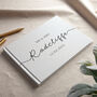 Personalised Surname Modern Wedding Guest Book, thumbnail 1 of 2