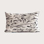 Natural Linen And Black Landscape Cushion, thumbnail 3 of 4