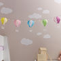 Set Of Five Pastel Hot Air Balloon Lanterns, thumbnail 1 of 4