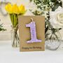 Personalised First 1st Birthday Wooden One Gift Card, thumbnail 3 of 7