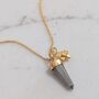 The En Pointe Pyrite Gemstone Necklace, thumbnail 3 of 9