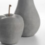 Grey Concrete Apple And Pear Kitchen Ornaments, thumbnail 2 of 2