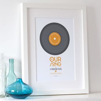 Personalised 'Our Song' Record Print, 12 of 12