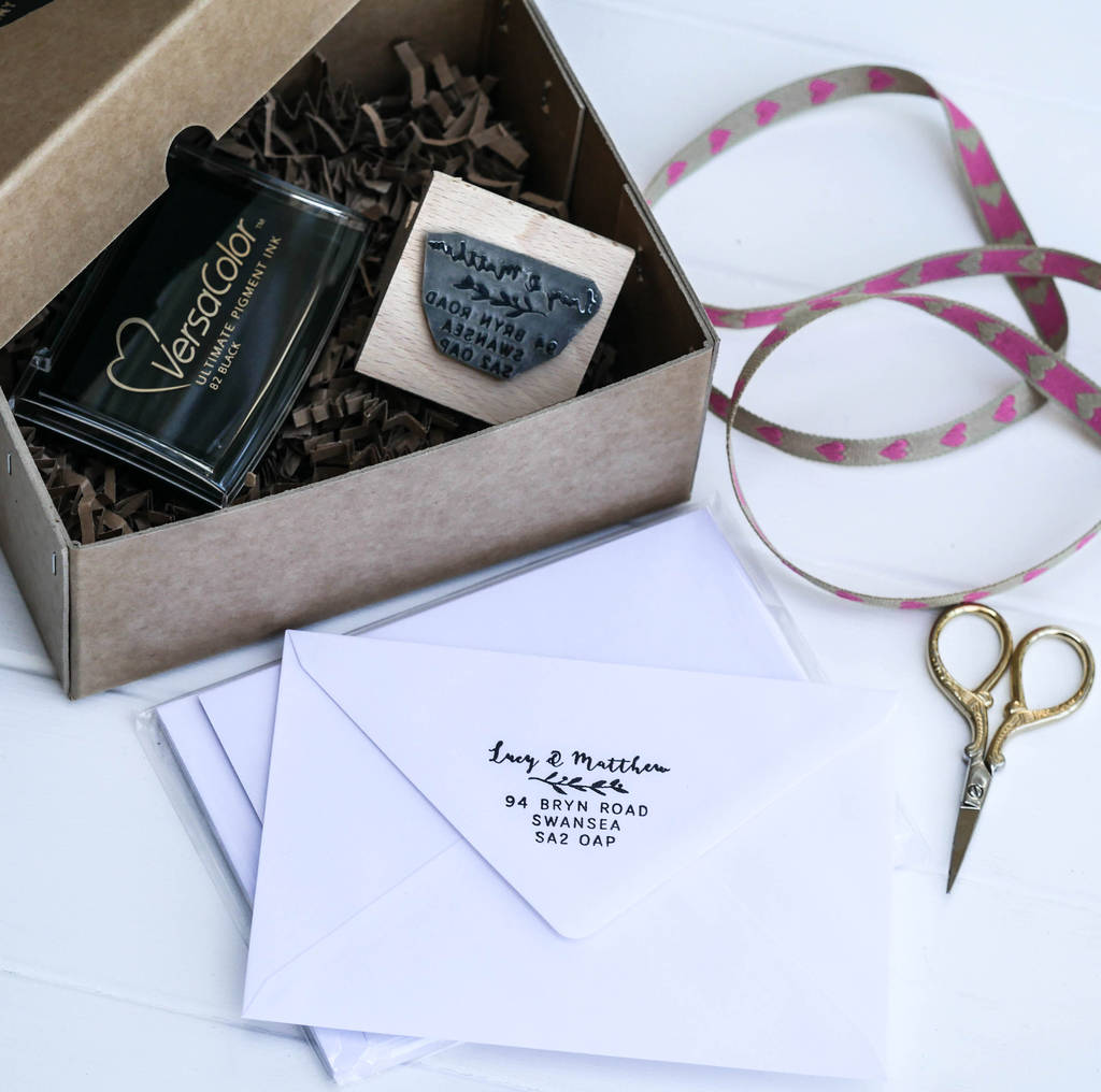 Wedding Gift Address Stamp By English Company Wedding Gift Address Stamp