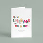 Personalised 'First Year As Mr And Mrs' Christmas Card, thumbnail 2 of 4