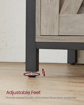 Sideboard Cabinet Storage Cupboard With Sliding Doors, 8 of 10