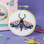 Moth Mini Cross Stitch Kit, thumbnail 2 of 4