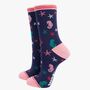 Sea Turtles Sealife Women's Bamboo Socks Gift Box, thumbnail 2 of 4
