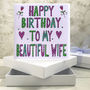 Personalised Wife Birthday Book Card, thumbnail 1 of 6