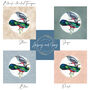 Black Tailed Trogon Moon Art Print – Vintage Japandi Style – Range Of Colours, thumbnail 2 of 6