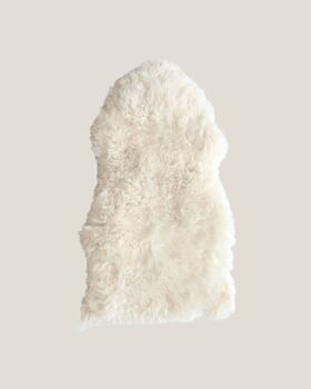 Premium New Zealand Single Sheepskin Long Wool Rug Small, 4 of 12