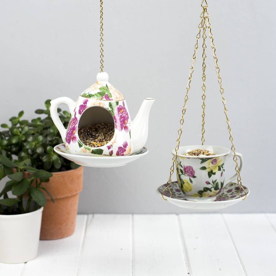 Teapot And Teacup Bird Feeder Set, 1 of 8