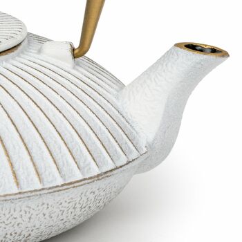 Cast Iron Teapot Linhai 1100ml Steel Fine Mesh Filter, 8 of 12