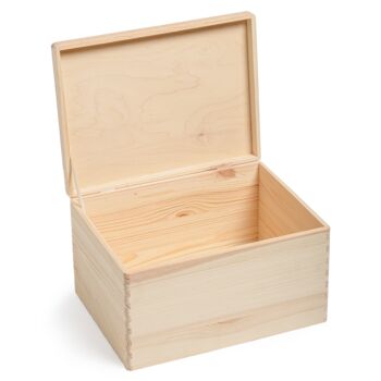 Medium Wooden Storage Box With Lid, 2 of 2
