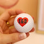 Personalised Couples Love Heart Golf Tin Gift Set, thumbnail 2 of 5