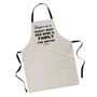 Personalised ‘Happiness Is’ Luxury Linen Apron, thumbnail 3 of 5