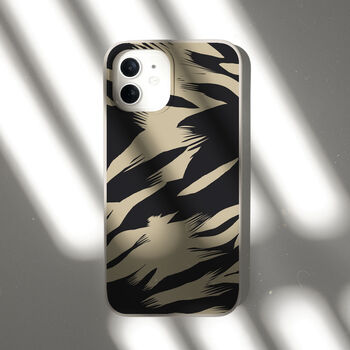 Abstract Monochrome Biodegradable Phone Case, 7 of 7