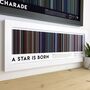 Personalised Framed Barcode Film Print, thumbnail 1 of 5