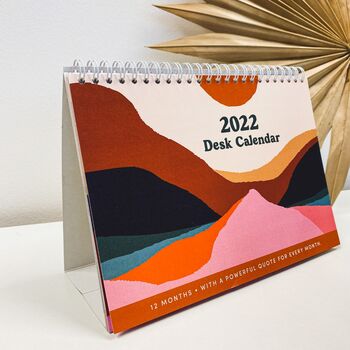 2022 A5 Sunset Landscape Desk Calendar, 2 of 5