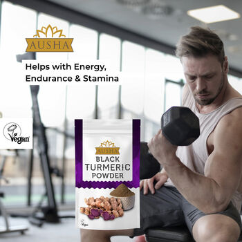 Ausha Black Turmeric Powder 100g For Wellness Energy, 3 of 5