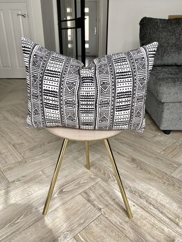 Mud Cloth Cushion Pillow With Insert Boho 13' x 19', 5 of 9
