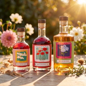 Personalised Birth Flower Gin, 5 of 7