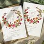 Autumn Florals Save The Date Cards And Envelopes, thumbnail 1 of 5