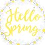 Hello Spring Hanging Daisy Wreath Decoration, thumbnail 3 of 3