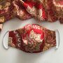 Upcycled Patterned Mulberry Silk Face Mask, thumbnail 5 of 9