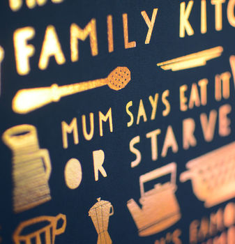 Personalised Copper Cooking Print, 5 of 7