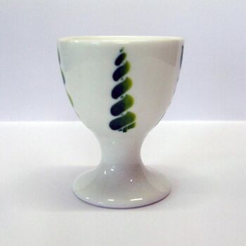 Topiary Hand Decorated Bone China Egg Cup, 6 of 6