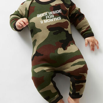 Been Inside For Nine Months Funny Babygrow, 2 of 4