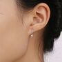 Sterling Silver Tiny Little Fork Stud Earrings, thumbnail 5 of 10