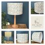 Oxford Green Botanical Leaves Drum Lampshades, thumbnail 9 of 9