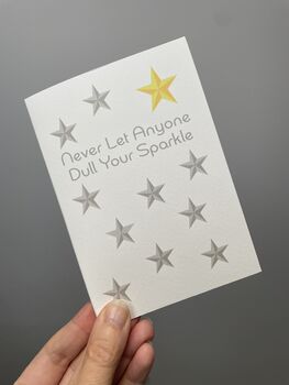 Never Let Anyone Dull Your Sparkle Card, 2 of 2