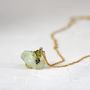Green Prehnite Necklace In Silver Or Gold, thumbnail 2 of 11