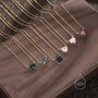 Aurora Ab Cz Heart Pendant Necklace, thumbnail 4 of 12