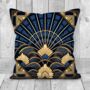 Deco Elegance In Blue Art Deco Cushions Design Four, thumbnail 5 of 8