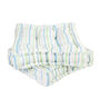 Pastel Stripe Organic Cotton Garden Chair Cushions, thumbnail 2 of 5