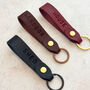 Personalised Leather Loop Keyring, thumbnail 3 of 9