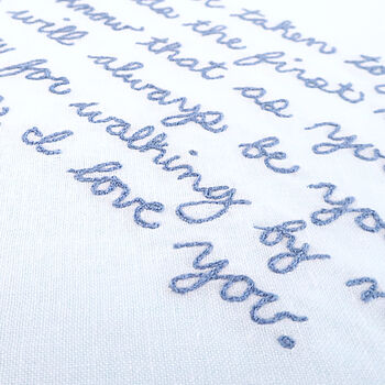 Personalised Father Of The Bride Handwriting Hankie, 6 of 7