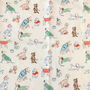 Dog Print Cotton Blend Square Scarf, thumbnail 3 of 4