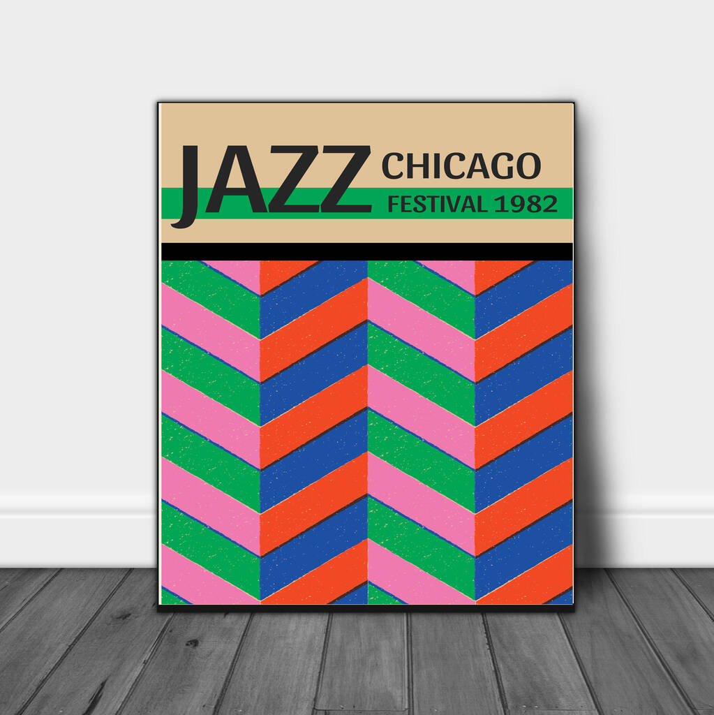 Jazz Festival Chicago 1982 Art Print By Stanley Street Studio